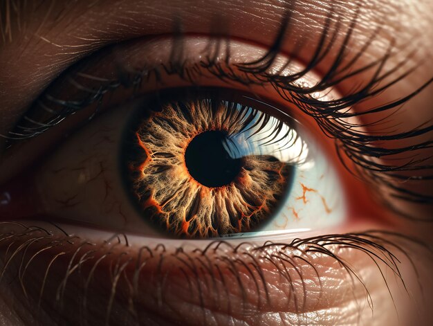 Close up of human eye