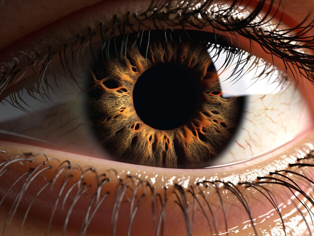 Close up of human eye