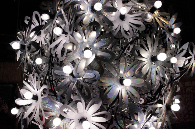 Close-up of illuminated christmas decoration