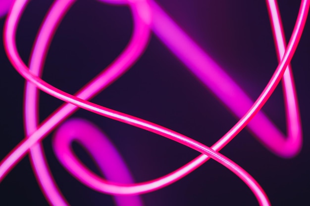 Photo close-up of illuminated pink lights