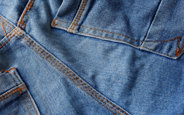 Close up of jeans fabric texture background