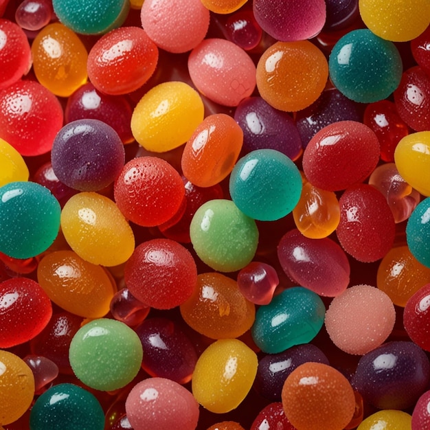 Close up of a jelly candies