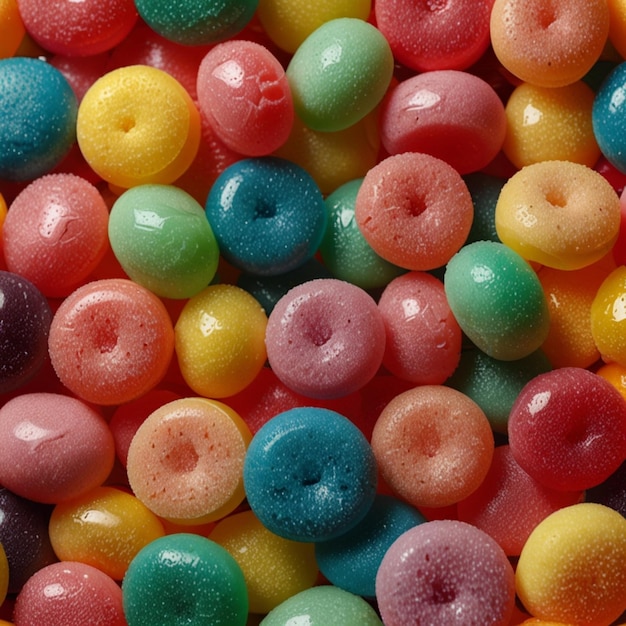 Close up of a jelly candies