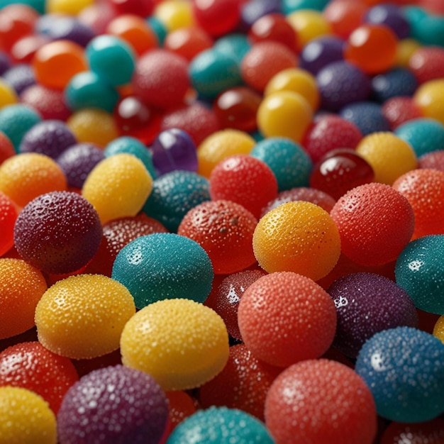 Close up of a jelly candies