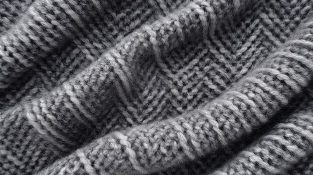 a close up of a knitted sweater with a pattern of lines