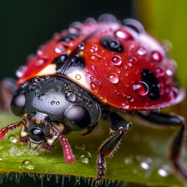 close up ladybug