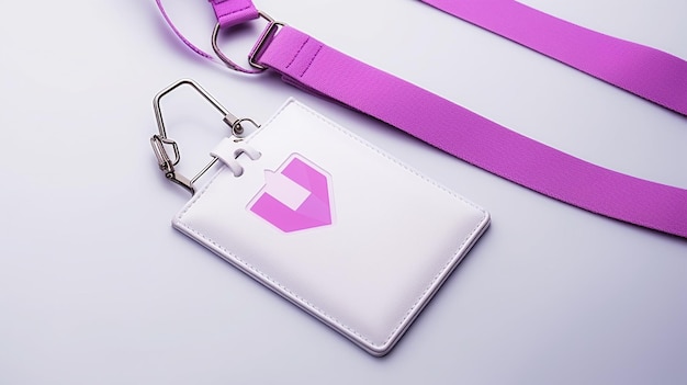 Close up on lanyard mockup design