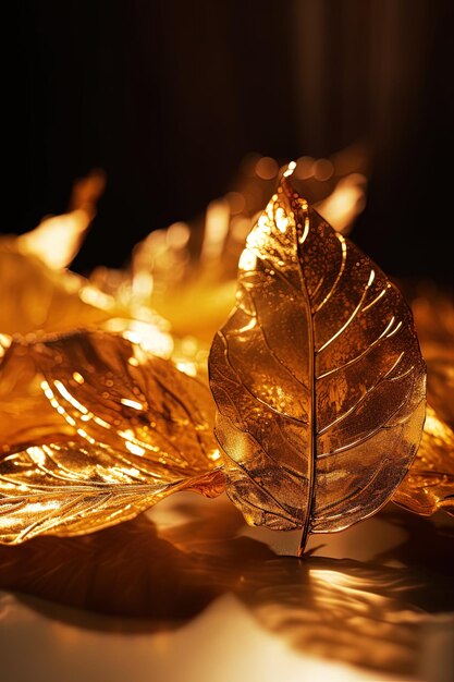 A close up of a leaf with the word leaf on it