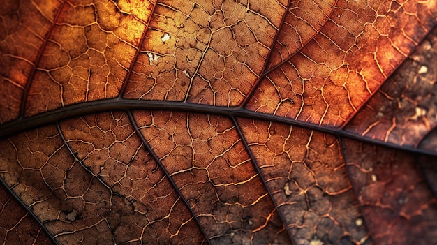 A close up of a leaf with the word leaf on it