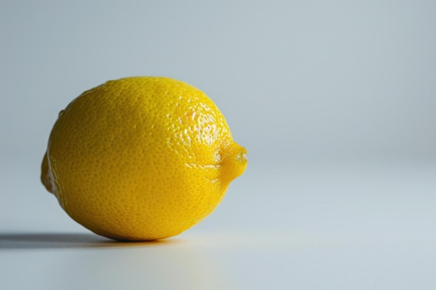 A close up of a lemon