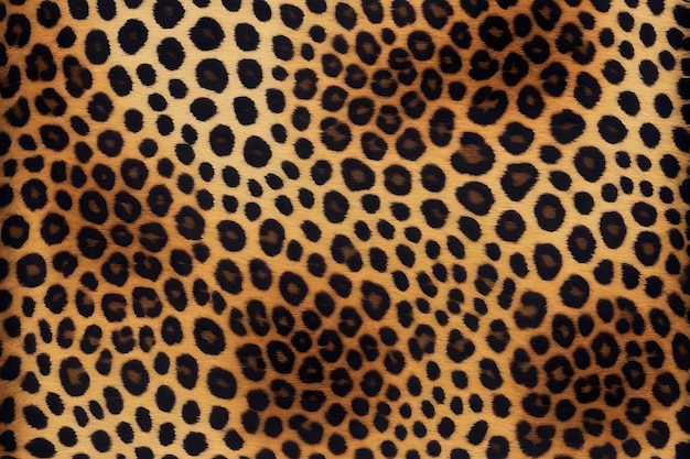 Close up of leopard print fur texture