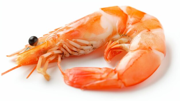 a close up of a lobster on a white background