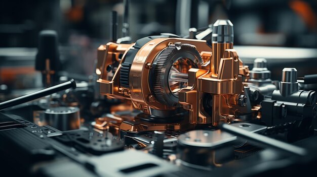 A Close Up of a Machine With Gears