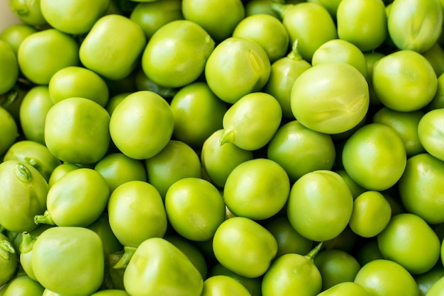 Close up, macro seed of peas