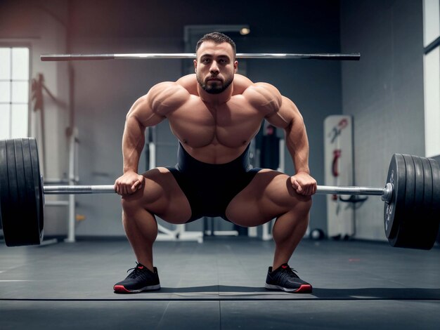 close up on man doing crossfit workout