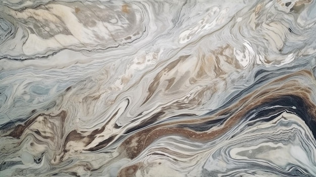 A close up of a marbled surface with the water in the middle