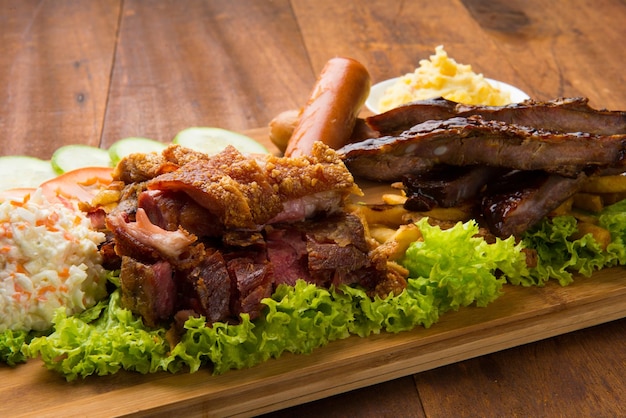 Close-up of meal served in plate