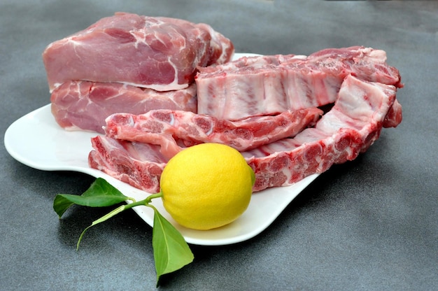 Close-up of meat on barbecue grill