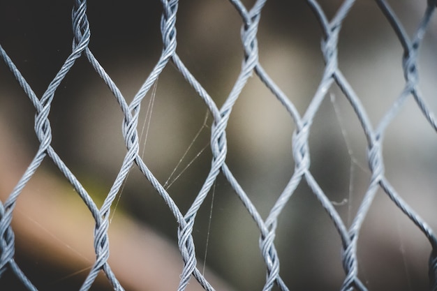 Close up metal fence