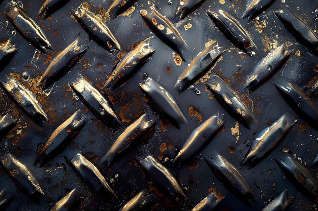 A close up of a metal surface with rust