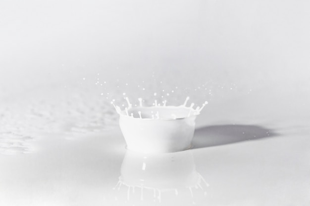 Close-up of milk splash