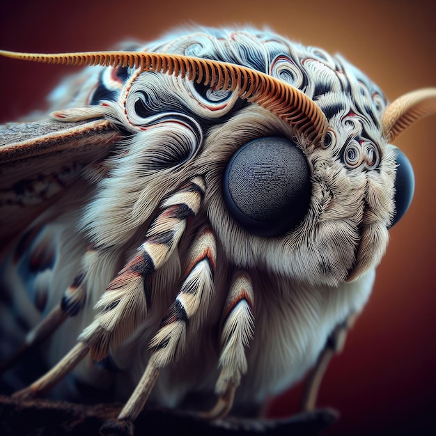 close up of a mole macro insect background