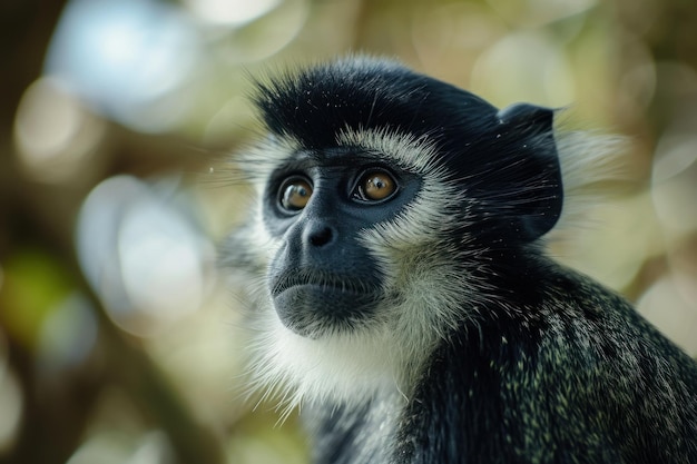 A close up of a monkey