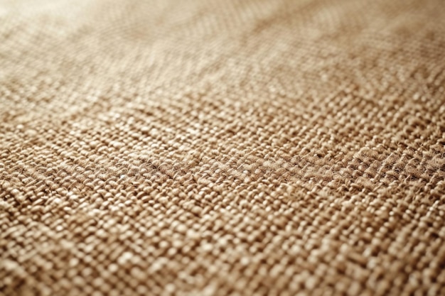 Photo close up of monochrome beige or brown carpet texture with tight weave