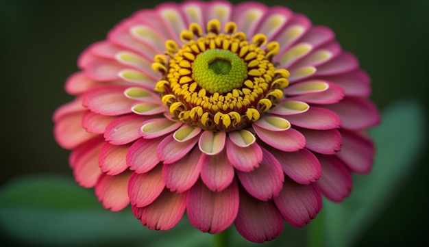 Close up of a multi colored blossom petal generated by AI