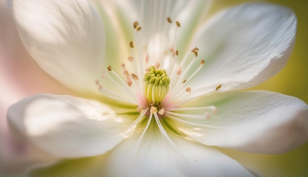 Close up nature flower petal plant flower head macro summer beauty generative AI