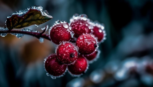 Photo close up nature image reveals intricate details of natural beauty generated by ai