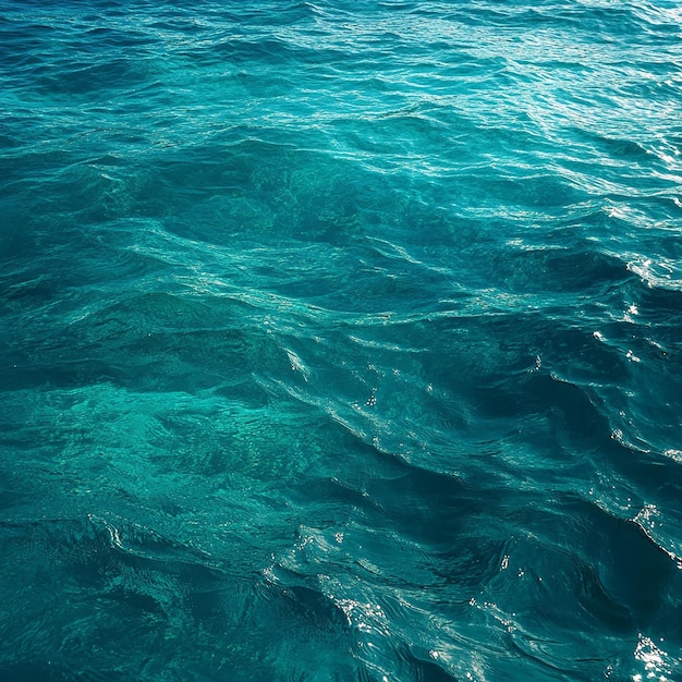 Photo a close up of the oceans surface with a blue water surface