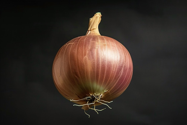 a close up of a onion