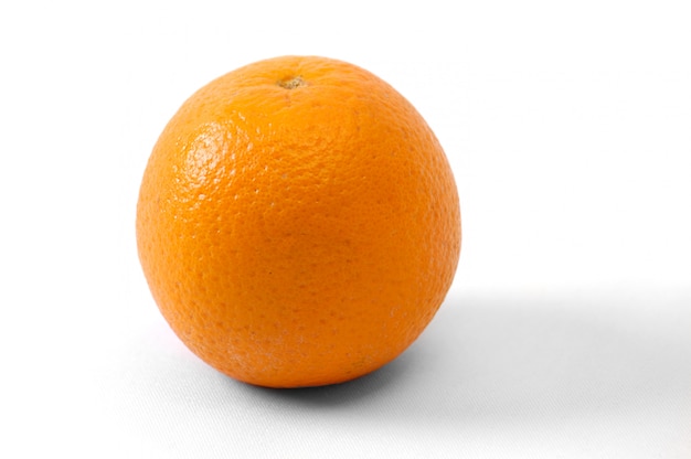 Close up on orange isolated