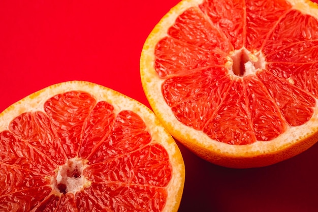 Photo close-up of orange slices