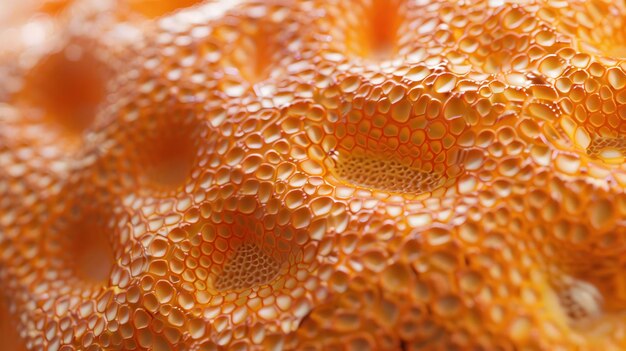 Photo a close up of a orange and yellow piece of fruit