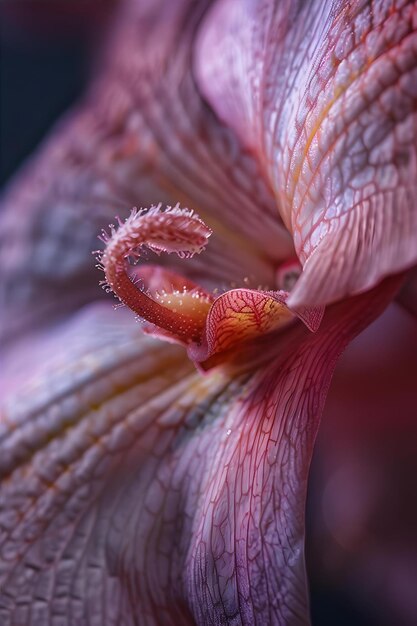 Photo close up on orchid flower details