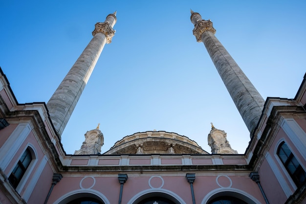 Close up of ortakoy mosque on the bosphorus in istanbul