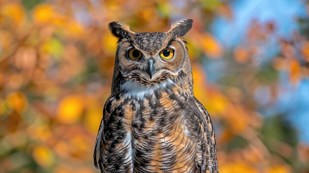 Close up of a owl HD 8K wallpaper Stock Photographic Image