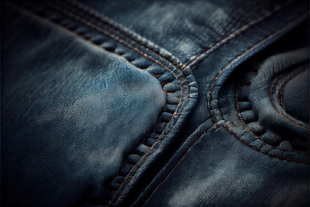 A close up of a pair of blue jeans generative AI