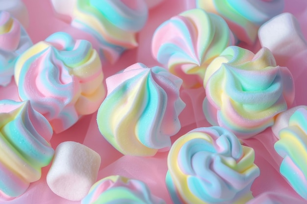 Close Up of PastelColored Candy Bar