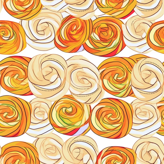 a close up of a pattern of swirls on a white background generative ai