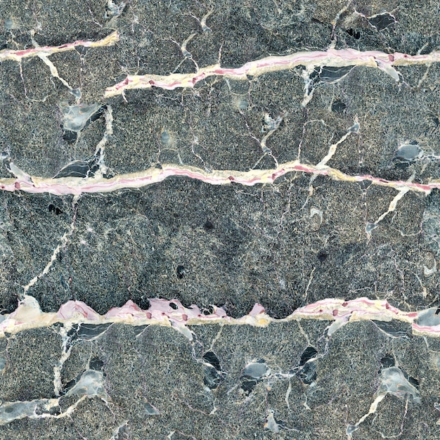 Close up of patterned structure of gray marble pattern gold rus