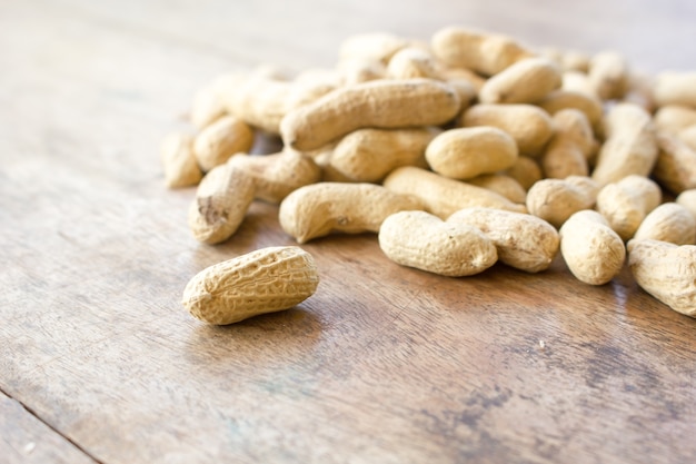 Close-up of Peanuts beans.