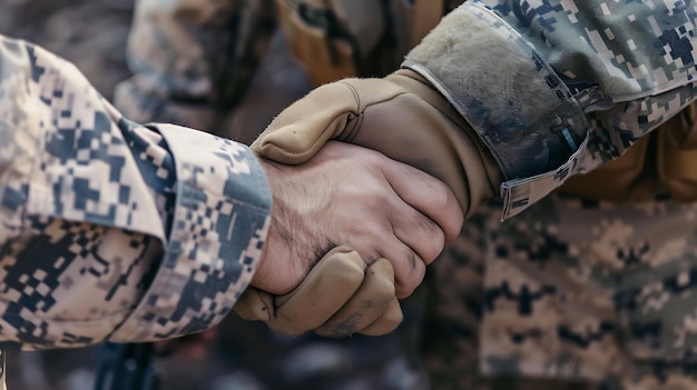 a close up of a persons hands with one being held up by another