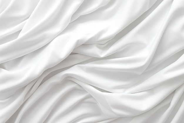 Close up photo of a 3D model of a white folded blanket on a white background providing a comfortable