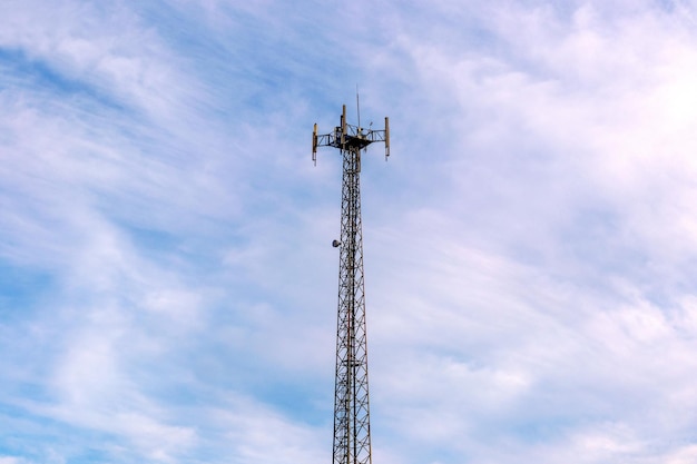 Close up photo of base station for telecommunication