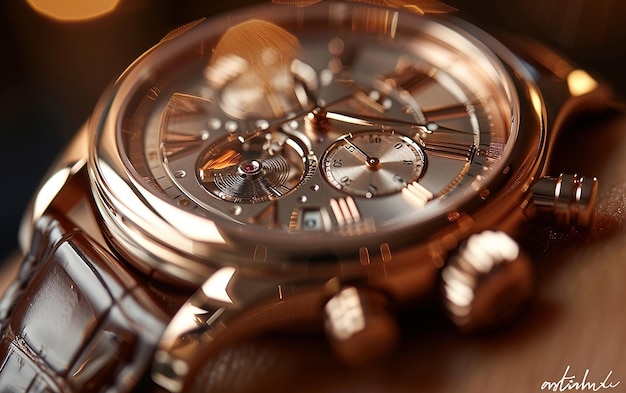 close up photograph showcasing the top watch