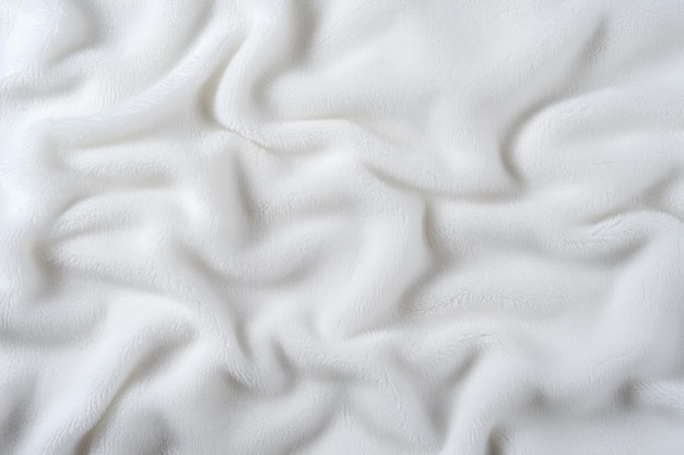 Close up photograph of the texture of a background made from white cotton towel