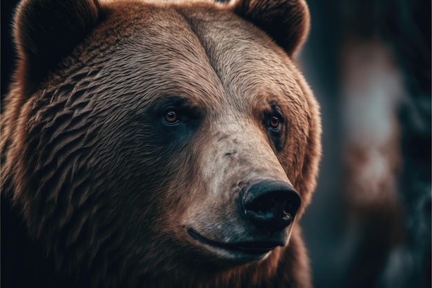 Close-Up picture of a Brown Bear